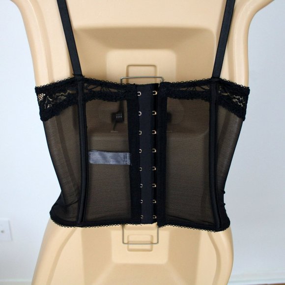 La Senza Bustier Black Padded Small Boned Padded Push-Up Underwire Bra B47 - Picture 11 of 14